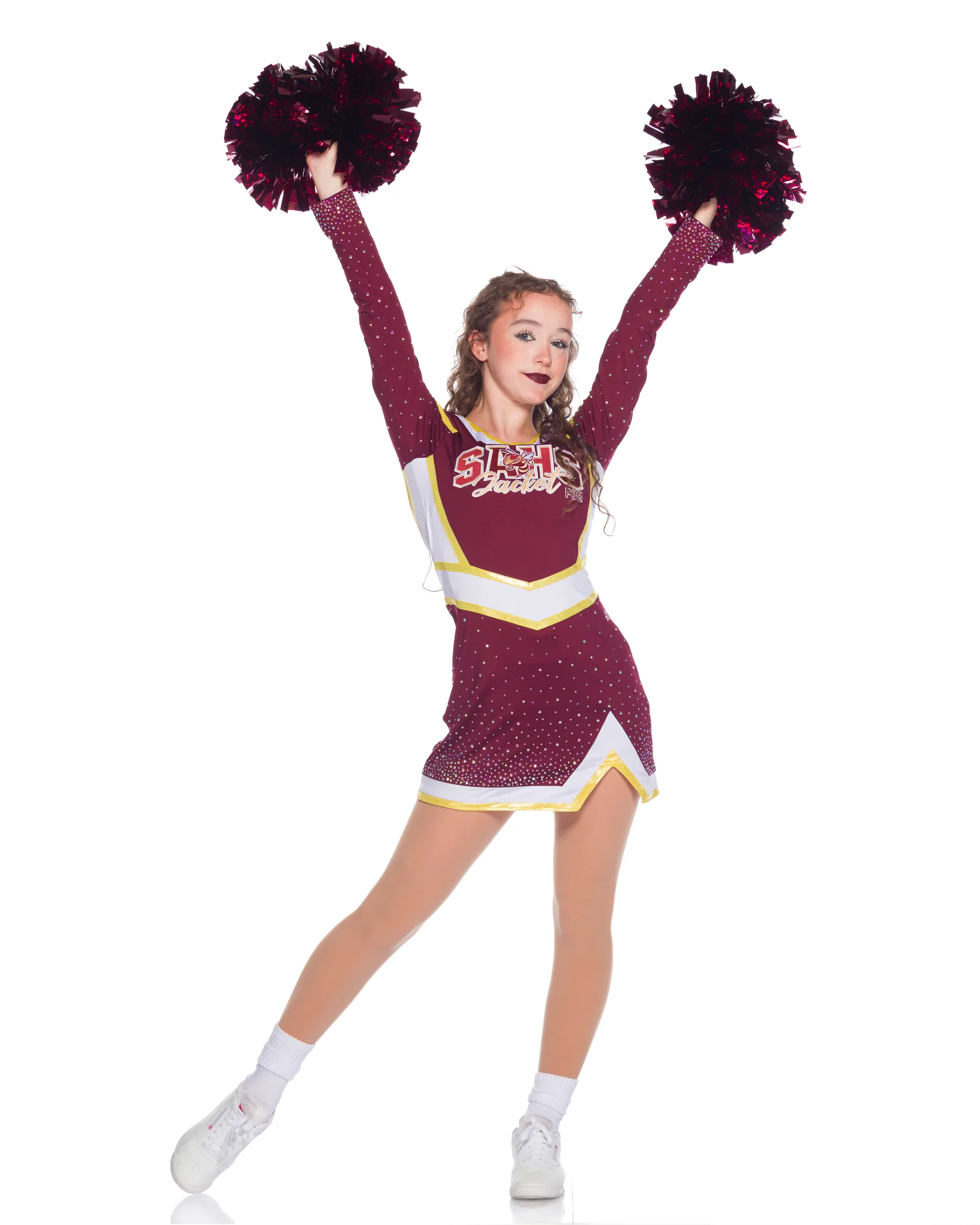Eliana Emmons, a student at St. Augustine High School, dances with the Jackets Pom Team when not dancing elsewhere.