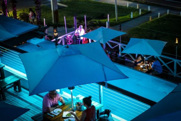Live music from the patio at Salt Life Food Shack in St. Augustine
