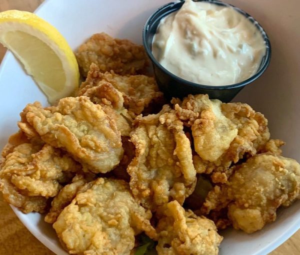 Golden Fried Oysters from Kingfish Grill in St. Augustine
