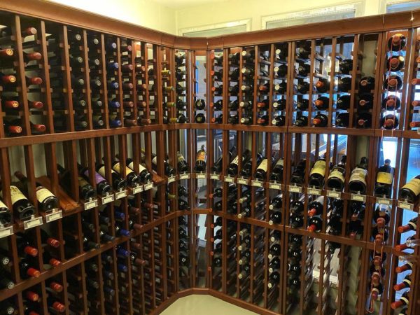 the wine room at Southern Vibes Tasting Room and Wine Cellar in st augustine florida