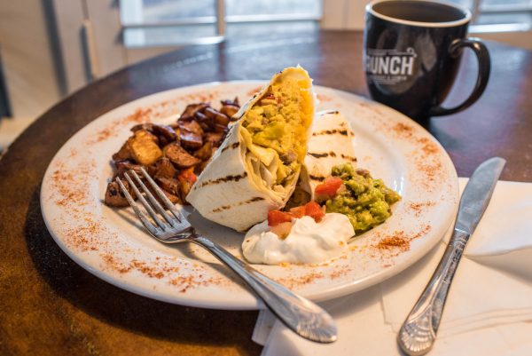 breakfast burrito at brunch restaurant st augustine