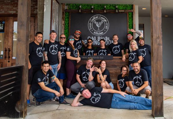 the crew of odd birds cocktail lounge and kitchen in st augustine