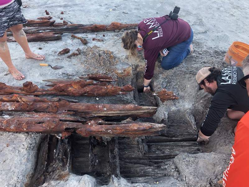 Dune Erosion Reveals New Shipwreck in St. Augustine