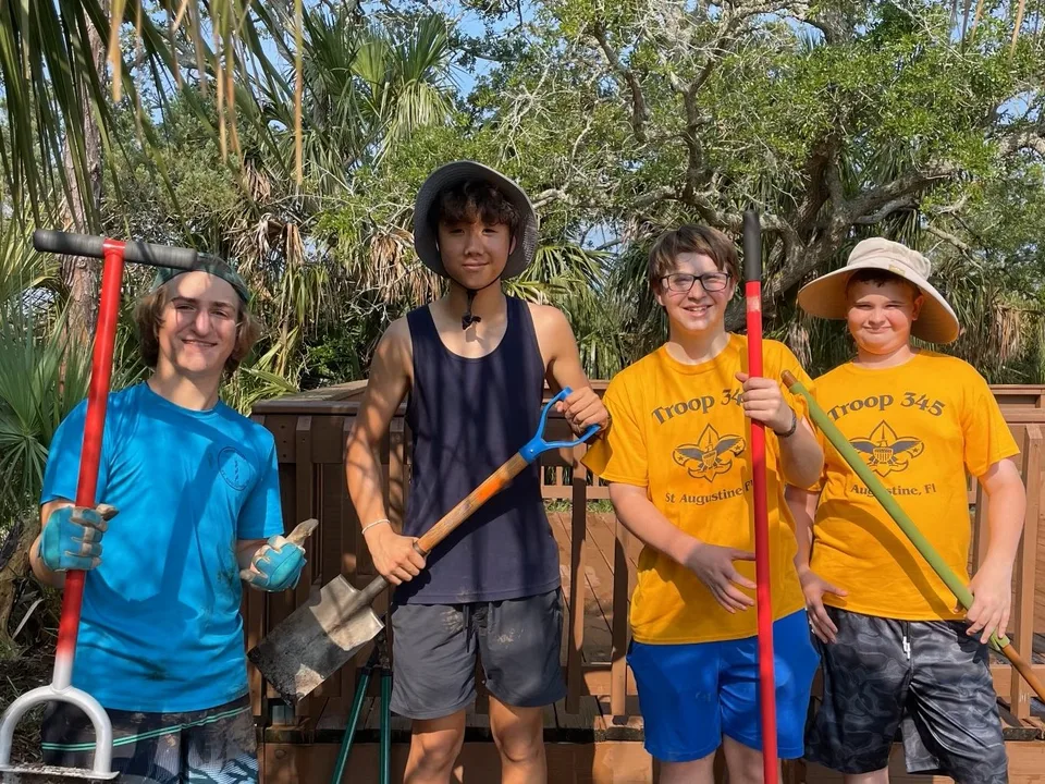 Eagle Scout Cooper Alfiero Gives Back to St. Augustine Seniors