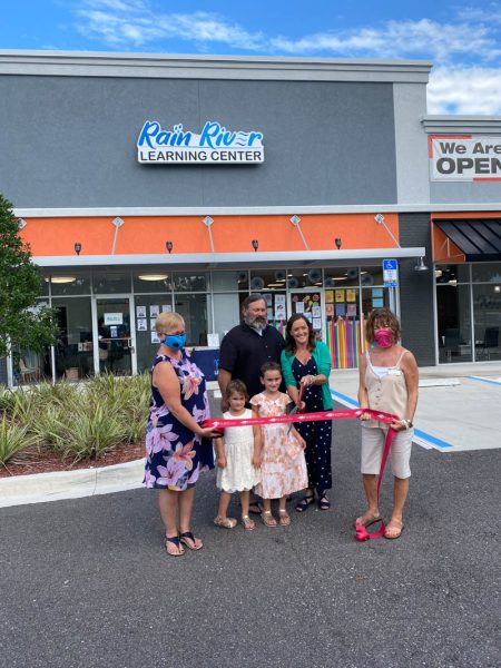 ribbon cutting ceremony at rain river learning center in st augustine florida
