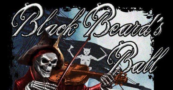 A banner hangs at the Black Beard's Annual Ball in St. Augustine.